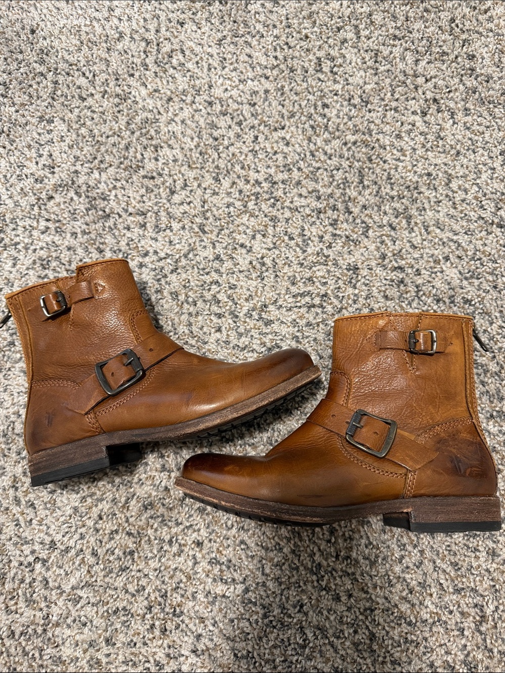 Frye Brown Leather Ankle Boots 6.5 womens